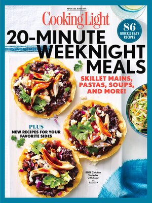 cover image of COOKING LIGHT 20 Minute Weeknight Meals